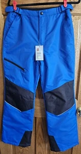 Swiss Tech Youth Snowpants XXL/18 New w/ Tags Blue Black Pocket Adjustable Waist - Picture 1 of 9