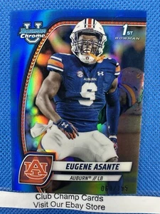 2024 #73 Eugene Asante Bowman cromo primer refractor azul 061/199 castaño rojizo - Imagen 1 de 3
