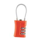 3 Digit Combination Lock Plastic Case Security Padlocks for Business Travel