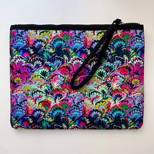 Cynthia Rowley GO Mid Flat Clutch Marble Pink Colorful Pouch 50532 Wristlet NWOT - Picture 1 of 9