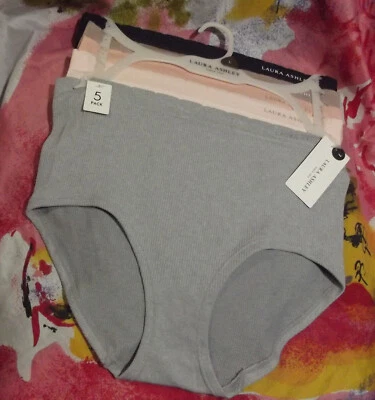 5 BRAGAS CORTAS NUEVAS LAURA ASHLEY LS1290 PKD MICROFIBRA SIN COSTURAS L Foto 1 de 2