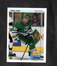 1990-91 Bobby Holik Upper Deck Hockey Young Guns Rookie RC Hartford Whalers