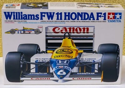 Tamiya 1/20 Model Kit Williams FW 11 Honda F-1 #20019 1986 open box - Image 1 of 4