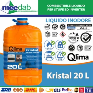 Carburante Inodore per Stufe Portatili a Combustibile 20Lt - Qlima KRISTAL - Foto 1 di 2