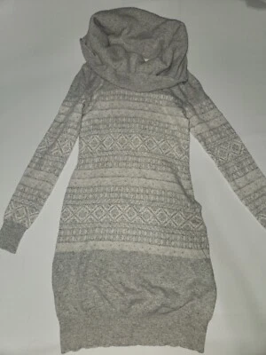  Vestido suéter KENAR cinza mistura de lã gola alta tamanho XS  - Imagem 1 de 4