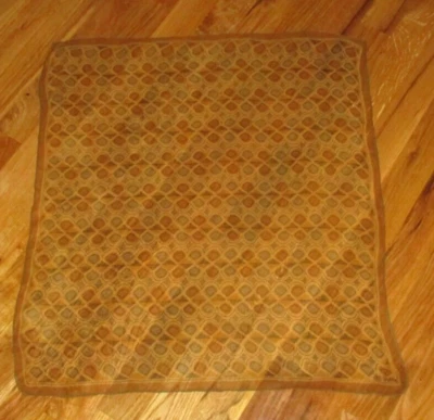 Bufanda cuadrada transparente geométrica gris marrón Vera vintage años 60 21" Foto 1 de 3