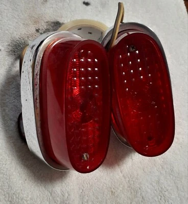 Conjunto de luces traseras Rambler 1958_1959 par de carcasas usadas genuinas #1 Foto 1 de 4