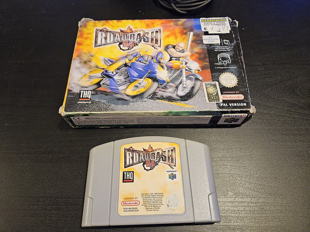 Nintendo 64 Cartridge Road Rash 64 Game Cartridge - USA Version, NTSC ...