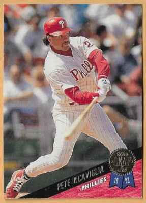 PETE INCAVIGLIA PHILADELPHIA PHILLIES #276 - LEAF NM-MT 1993 - Image 1 of 2