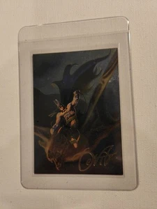 Original Vintage 1995 Skybox Batman Master Series Spectra Etch Foil #3 DeVito - Picture 1 of 2
