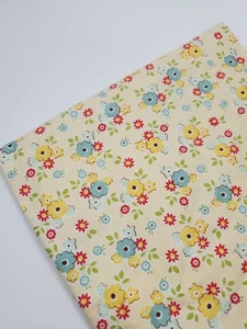 Riley Blake Fabric Sidewalks October Afternoon Retro Floral Kitschy FAT QUARTER - Picture 1 of 1