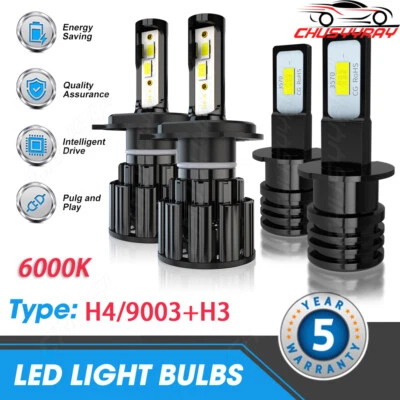 Combo de 4 faros LED altos bajos antiniebla para Suzuki XL-7 2002-2005 6000K Foto 1 de 4