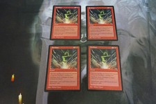 MTG - 4 x Fireblast (A playset) - EX Condition - Visions
