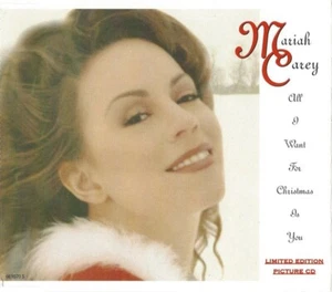MARIAH CAREY - All I want for Christmas is you 3 TRACK Ltd. Ed. PICTURE CD VGC - Picture 1 of 3