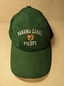 Panama Canal Pilots Baseball Style Cap~Adjustable Strap~Green - Picture 1 of 9