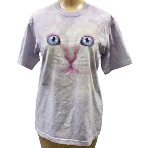 The Mountain kitten face tie dye T-shirt youth XL NWOT short sleeve fits women M - Picture 1 of 7