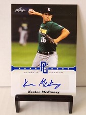 2013 Leaf Perfect Game Showcase Auto Blue /25 Keaton McKinney #A-KM2 Auto