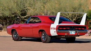 Dodge Charger Daytona 1969 trasero | póster | 24 x 36 pulgadas | coche clásico - Imagen 1 de 1