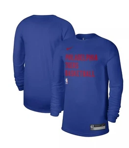Nike Mens Royal Philadelphia 76ers Sideline Legend Performance Practice Shirt L - Picture 1 of 6