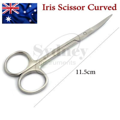 X1 TIJERAS QUIRÚRGICAS DE GOMA DE IRIS MÉDICA INSTRUMENTOS DE SUTURAS DE DISECCIÓN DE PRIMEROS AUXILIOS Foto 1 de 3