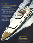 1984 Esterel 140 Luxury Yacht Boat Esterel-Cannes vtg Print Ad Advertisement
