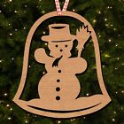 Snowman Snow globe Hat Scarf Hanging Ornament Christmas Tree Bauble Decoration