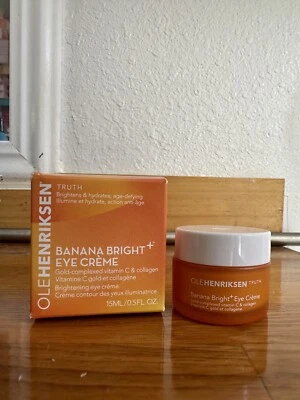 OLE HENRIKSEN TRUTH 香蕉亮眼霜 0.5 盎司/15 毫升 全新带盒 — 第 1/4 张图片