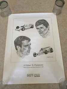 A Tribute To Champions 1994 Al Unser And Johnny Rutherford Poster - Picture 1 of 6