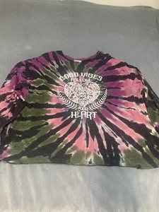 No Boundaries Damengröße X-Large Maeve und grün Langarm Good Vibes Shirt - Bild 1 von 8