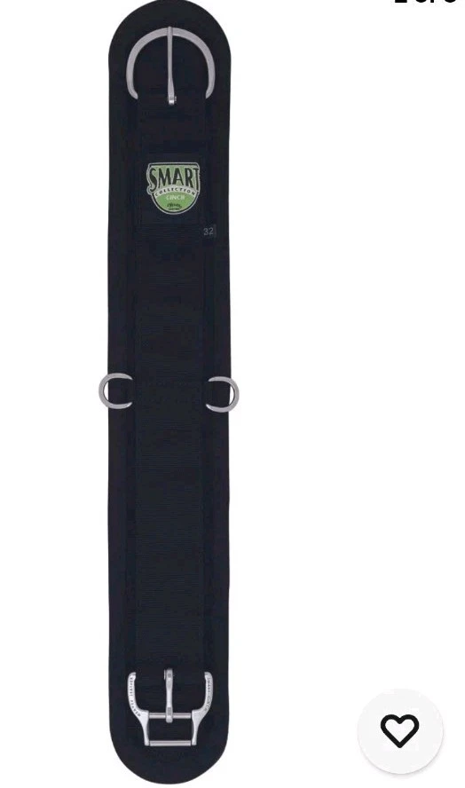 32 In. Weaver Black Felt Lined Straight Smart Horse Cinch Girth Roll Snug Buckle