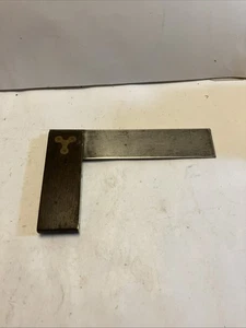 Vintage 6” Wood And Brass Woodworking Square - Picture 1 of 5