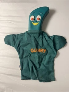 Marionnette à main vintage Gumby 10” par Lakeside Toys 1965 verte jeu créatif années 60 - Photo 1/9