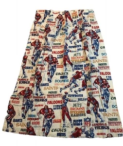 2er Set - 1970er Vintage NFL Team Sears Perma-Prest Vorhänge 59 x 41 Zoll - Bild 1 von 7