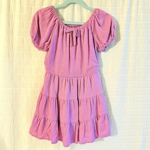 NWT Chelsea & Violet Size 2T Blush Round Neck Ruffles Short Puff Sleeve - Picture 1 of 6