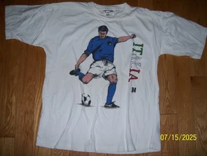 Vintage Italia 94 Soccer Tee Shirt Size Large - Picture 1 of 2