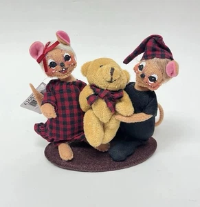 Annalee 5” Winter Woods PJ Mice #610822 Christmas - Picture 1 of 9