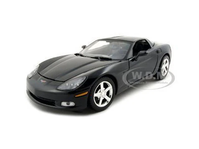 2005 Chevrolet Corvette C6 Coupe Black 1/24 Diecast Model Car by MOTORMAX 73270b