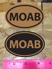 MOAB Utah Off Road UHV sticker decal DIRT Brown Black - 2 for 1 bonus
