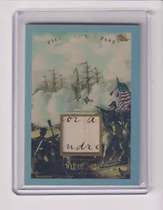 2023 STÜCKE DER VERGANGENHEIT HISTORISCHE AUSGABE HANDGESCHRIEBENE RELIQUIE KRIEG VON 1812 - Bild 1 von 1