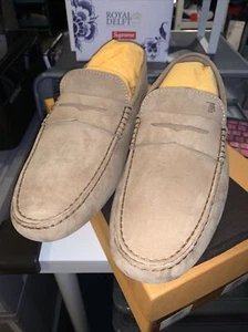 Tod’s Gommino Nubuck Driving Shoes UK Size 9.5 $495 - Picture 1 of 4
