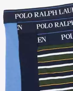 Polo Ralph Lauren Herren 3er Pack Classic Cotton Boxershorts Streifen/Einfarbig Gr. M - Bild 1 von 5
