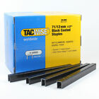 TACWISE TYPE 71  BOX  20,000 UPHOLSTERY STAPLES 4MM - 16MM GALV STAINLESS BLACK