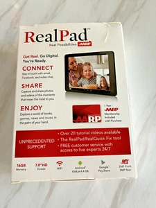 AARP RealPad MA7BX2 Silver 7.9"Screen Dual-Core 1.20 GHz 8GB Android Tablet NIB! - Picture 1 of 12