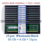 Samsung 10 Pcs 8 Gb Ram Ddr3 1600 Mhz Pc3-12800 240Pin Desktop Dimm Memory Batch