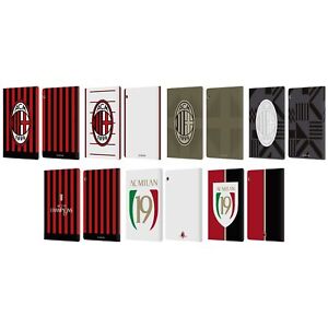 OFFICIAL AC MILAN 2022/23 LEATHER BOOK WALLET CASE FOR HUAWEI XIAOMI TABLET