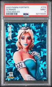 2020 Panini Fortnite Cracked ICE #174 GLIMMER PSA 9 USA Druck - Bild 1 von 2
