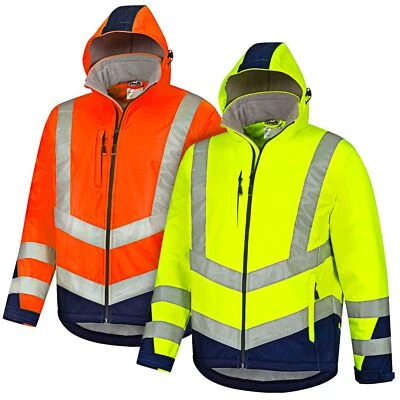 Warnschutz Softshelljacke Warnschutzjacke gelb orange Arbeitsjacke Safetytex - Bild 1 von 4