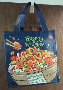 Bolsa de compras y supermercados reutilizable Hawaii Poke - Imagen 1 de 2
