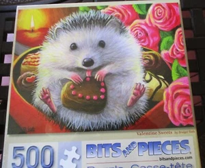 500 Piece Bridget Voth Art Puzzle " Valentine Sweets" 18"x24" Bits - Picture 1 of 5