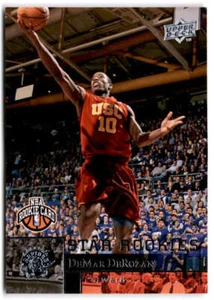 2009-10 Upper Deck #238 DEMAR DEROZAN RC Star Rookies SP Toronto Raptors - Picture 1 of 2